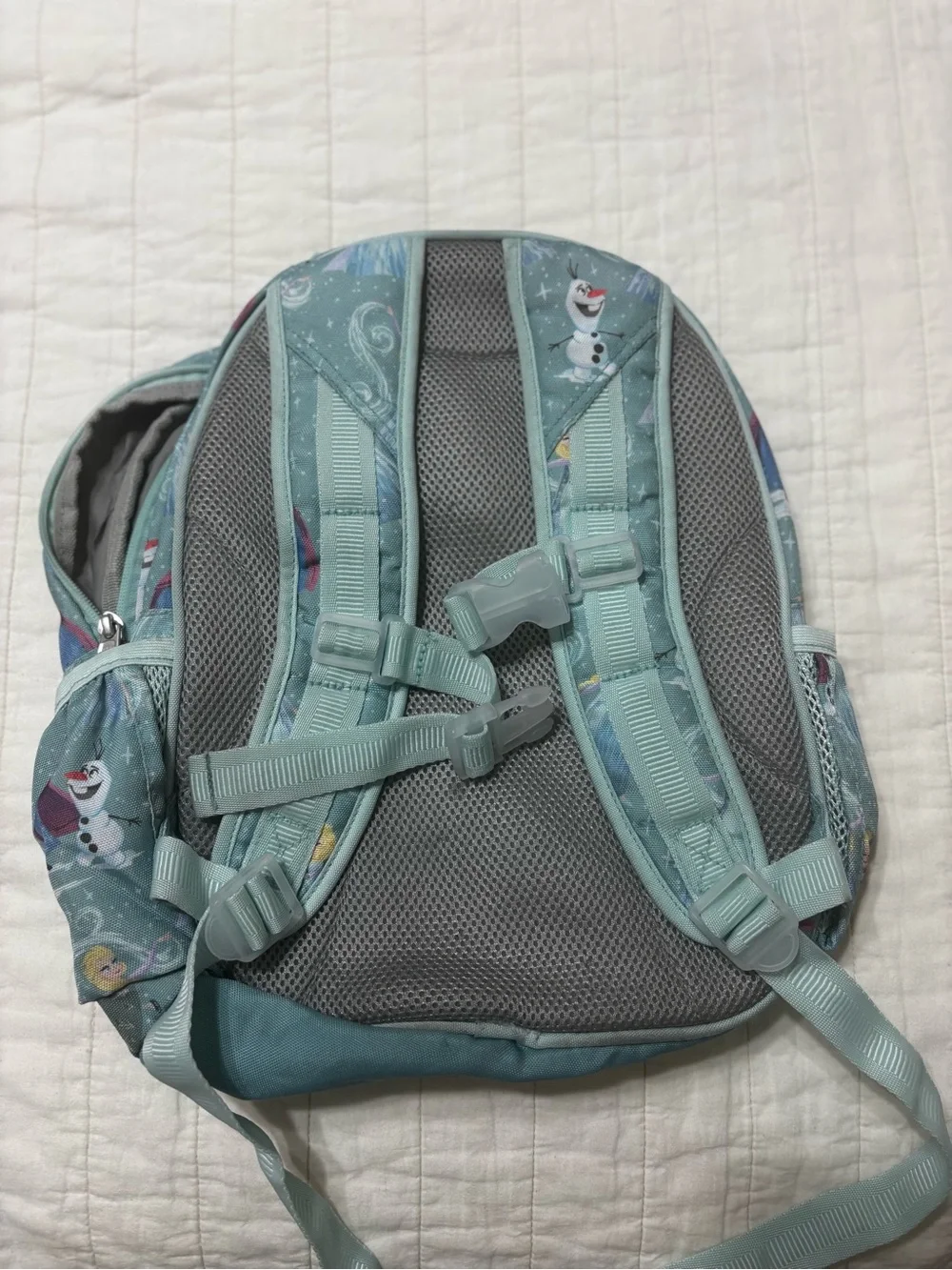 Pottery Barn Kids Frozen Light Blue Character Backpack